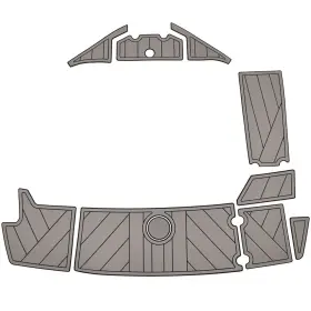 25189958-02-sead Monterey Boats 60721-80066 2025 M22 Boat Swim Platform Mat Gray Kit