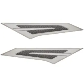 P13906-01a Monterey Boats Elite 25 Boat Side Vent Panels Anodized Silver Aluminum