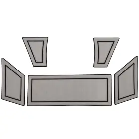 119132 Moomba Boats 2020 Boat Non-skid Transom Mats Mm / Mk Gray 5pc