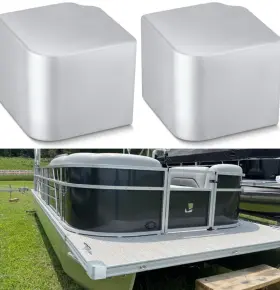 Hui0208 Morningro Pontoon Boat Corner Cap Pro Protector Stainless Steel - Rounded