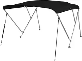 6ftl Msc 704298040853 3 Bow 4 Bimini Top Boat X 46 Inch H 85 -90 W Black