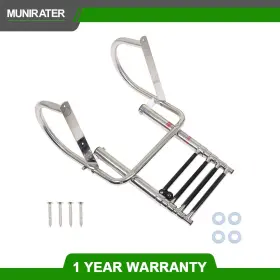 Mr2409186m Munirater Unused 4 Step Stainless Steel Telescoping Boat Ladder With Pedal Hand Railing Us