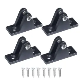 Mx 738944749265 Bimini Top Deck Hinge Flat Mount Boating Equipment With Screws4pcs