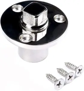 Mxeol 611745866099 Boat Garboard Drain Plug Bilge Stainless Steel 1 Set With Screws