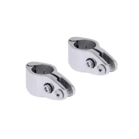Mxeol 611745866686 Bimini Rail Mount 7/8 Inch Top Clamp Stainless Steel Pair