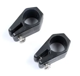 Mxeol 611745866877 Bimini Top Fittings Jaw Slide Black Nylon Hardware Pair 1 Inch