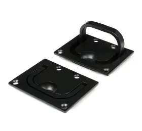 Mxeol 611745867546 Marine Recessed Hatch Pull Handle 3 Inch Flush Lift Ring Black Nylon