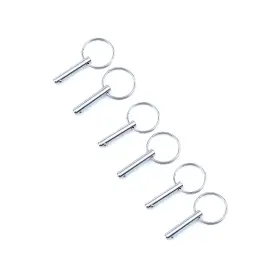 Mxeol 667619797549 6 Pack Bimini Top Pins Quick Release Pin For Boat Diameter1/4 Inch 6.3mm 316