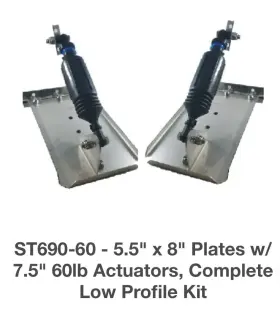 St690-60 Nauticus Smart Tab Trim Tabs 5.5 X 8 17 -19 Boats