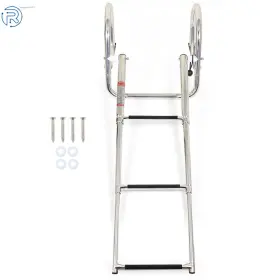 Yi216188t Netuera 3-step Stainless Steel Ship Ladder With Handrails For Marine Yacht