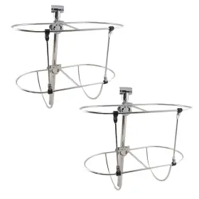 Holder2pc Newmaix 709345817242 Boat Fender 316 Stainless Steel Marine Folding Double Fende