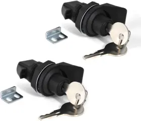 Cy-lk-2 Niannian 2pcs Push Button Latch Locks For Boat Tool Box Electronic Glove Black