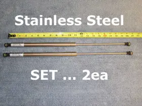 Np-ss-2000-90-8n Nitro 2ea 20 Inch 90# Prop Stainless Steel Universal Gas Strut Spring Shock Damper