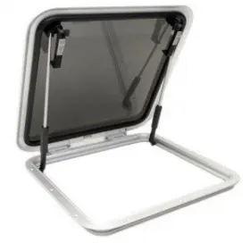 N1080-10p Nos Bomar Nibo 18.5 Inch Square Hatch Clear Anodized New Sealed N1080-10p Nos Bomar Nibo 18.5 Inch Square Hatch Clear Anodized New Sealed