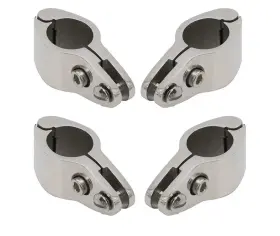 X00486eu63 Novelbee 4pcs Boat Bimini Top Fitting Hinges Designed For A 7/8-inch Pole/tube