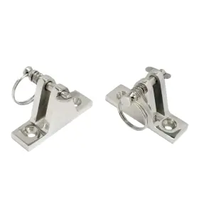 Nrc&xrc 699916983707 Heavy Duty 316ss 2 Pack Bimini Top 90 Degree Deck Hinge With Removable Pin