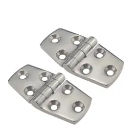 Nrc&xrc 699937478077 Cast Solid 316 Stainless Steel Mirror Polished Door Hinge 3 Inch X 1.5 For Boat