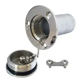 Nrc&xrc 699938171762 New Casting 1-1/2 Inch 38mm Boat Water Deck Fill/filler With Key Cap Marine