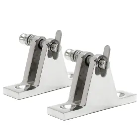 Nrc&xrc 699938363136 2pcs Marine Boat Deck Hinge Mount 316 Stainless Steel Bimini Top Fitting