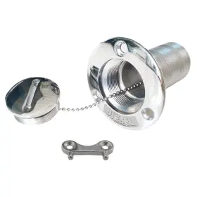 Nrc&xrc 699958524135 Newcasting 1-1/2 Inch 38mm Boat Deo Deck Fill/filler With Key Cap Marine 316 Sta