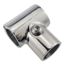 Wjbpss90 Nrc&xrc Wjbpss90/22mm Heavy Duty 316 Ss Polished Boat Hand Rail Fitting 90 Degree T/tee Hinged/split F