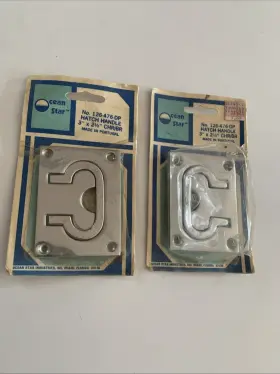126-476-dp Ocean Star 2 Flush Lifting Handle Chrome Bronze Pull Boat Hatch Marine 3 Inch X 2.5