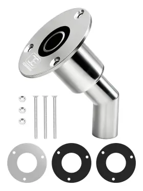 Ohe23122401bn Oceanbroad Stainless Steel 316 Thru Hull Exhaust Skin Fitting 24mm Hose Pipe
