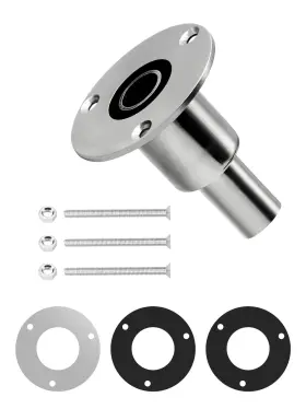 Ohe23122401st Oceanbroad Stainless Steel 316 Thru Hull Exhaust Skin Fitting 24mm Hose Pipe Marine Exha