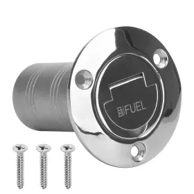 Octoder 600609565889 Stainless Steel Boat Fuel Deck Filler With Keyless Cap For Marine 1-1/2 Inch 38mm