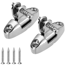 Odysunral 712962683413 2 Pcs Bimini Top Swivel Deck Hinge Removable Pin 180 Degree 316 Ss Marine