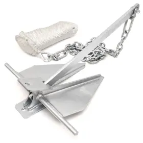 315800 Overtons Boat #13 Fluke Anchor Kit 14 Lbs. With Chain-rope