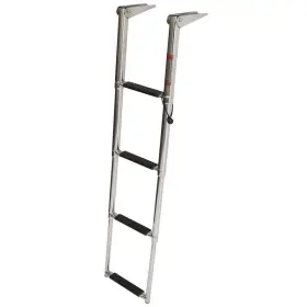 38037 Overtons Boat Telescoping Swim Platform Ladder 4-step 44 Inch Ss