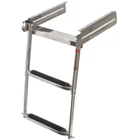 735795 Overtons Boat Undermount Telescoping Ladder 2 Step 23 Inch Stainless