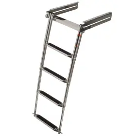 735797 Overtons Boat Telescoping Swim Platform Ladder 4-step 42 Inch Ss
