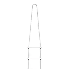 P71073 Pactrade Marine Inflatable Boat Kayak 3-step White Folding Pe Rope Pvc Ladder