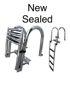 Pd320104 Pactrade Marine New Boat Ss304 Telescoping 4 Step Inboard Swimming Pool Dock Ladder