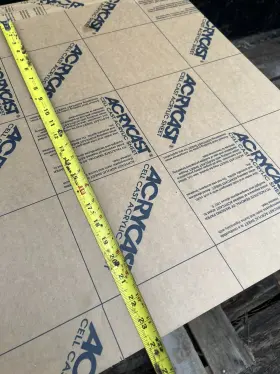 250-11833-f Parker Boats Acrycast 25 1/2 X 24 Clear 30 For A Stack Of Five I Have 100 Available