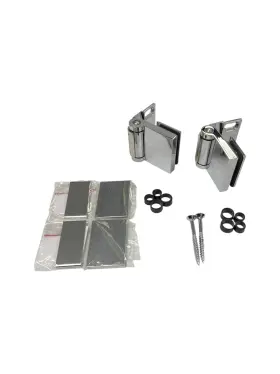 Pauli Sohn Gmbh 8152zn Shower Door Hinge Flinter Glass-wall 90 Degree 2 Hinges New