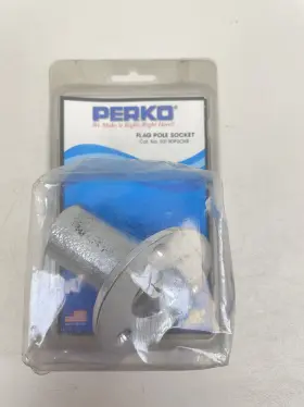 0219dp2chr Perko Chrome Plated Bronze 2 3/4 Inch Od Flag Pole Socket Marine Boat