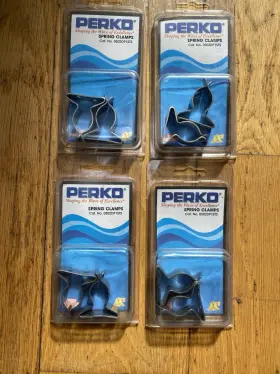 0502dp Perko Spring Clamps Lot Of 4 Sets Cat. # 1sts