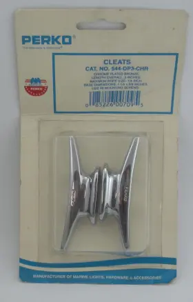 0544dp3chr Perko 544 #3 Chrome Plated Cast Bronze Cleat 3 Inch 2ct