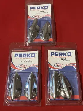 0566dp2chr Perko Chrome Plated Cleats - 2 Inch Lot Of 3
