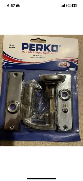 0567dp0chr Perko Tubular Latch Set Marine Boat Door Handle