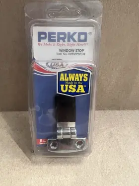 0935 Perko 085226020759 Sliding Window Stop Chrome Plated Zinc Dp0 Chr Md