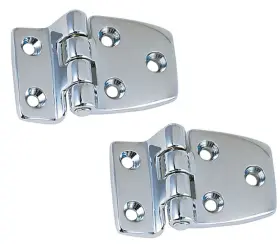 Perko 0988dp2chr 1-1/2 Inch X 2-3/4 Chrome Plated Bronze Offset Shortside Hinge 2