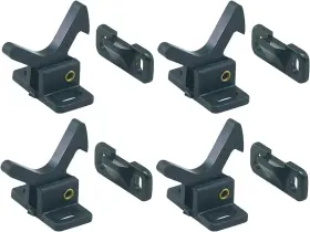 1021dp0blk Perko Set Of 4 Black Polymer Elbow Catches Cabinet Marine Boat Latch
