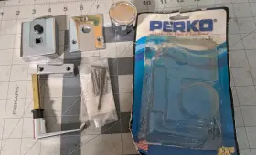 1029dp0chr Perko 1029dpochr Rim Latch Set Chrome Plated Zinc Nos Reverse Bevel With Box Strike