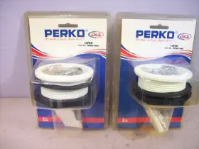 1092dp1wht Perko Pair Flush Latches -white #1092dp1wht New In Package 3 Inch Od Face Plate