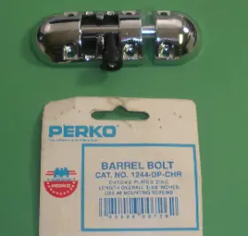 1244dp0chr Perko Barrel Bolt Chrome 3-3/8 Inch