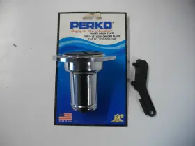 1270-dpw-chr Perko Marine Water Fill Deck Plate 1 1/2 Inch Hose Chrome Plated